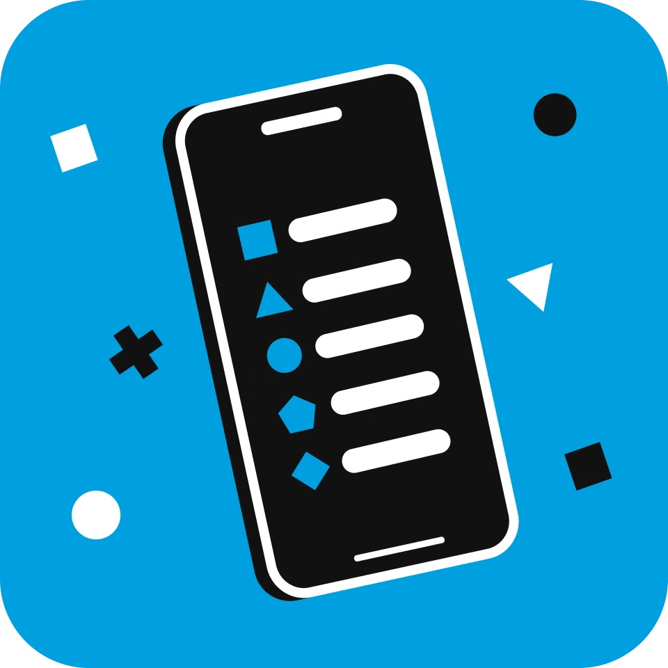 Smartphone interface icon representing EXDEGIRO app features or navigation menu